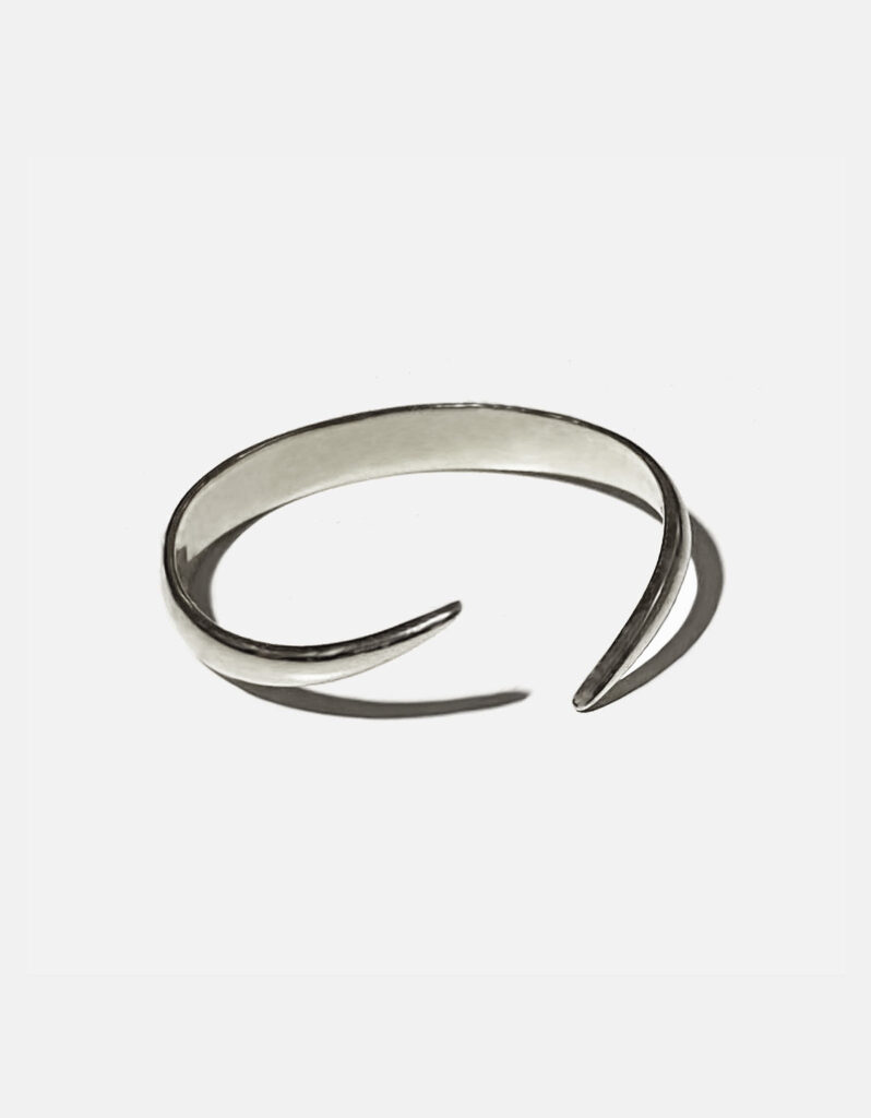Pierścionek, 14K białe złoto - Claws
