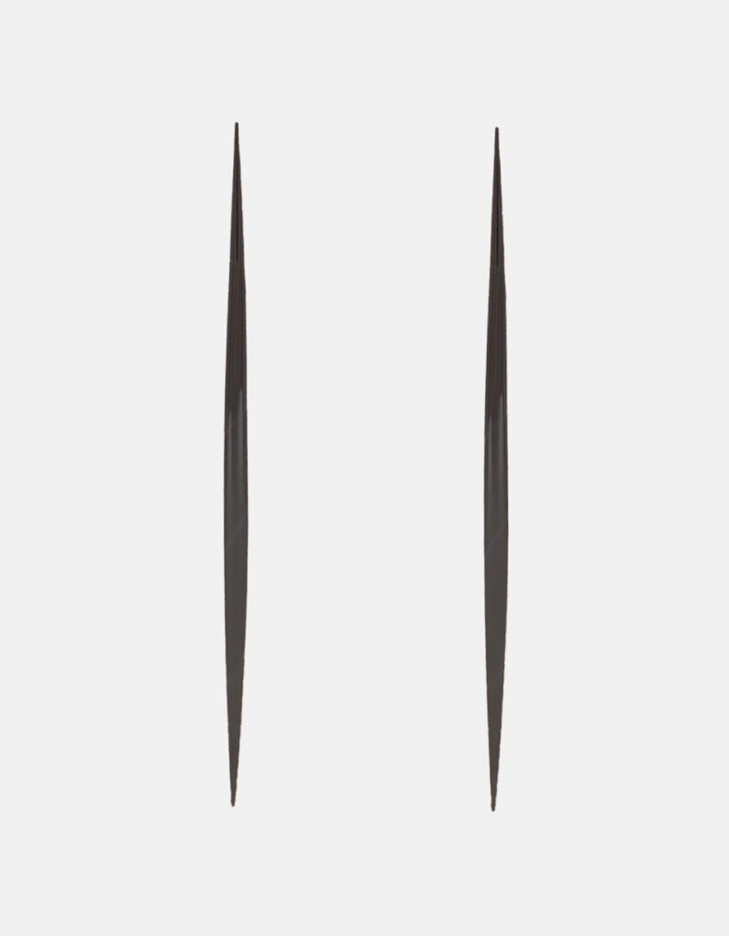 Kolczyki, srebro 925, rutenowanie - Daggers
