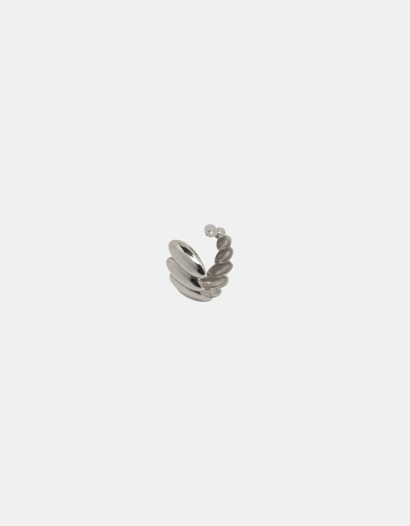 Ear Cuff, 925 Sterling Silver - Cloud