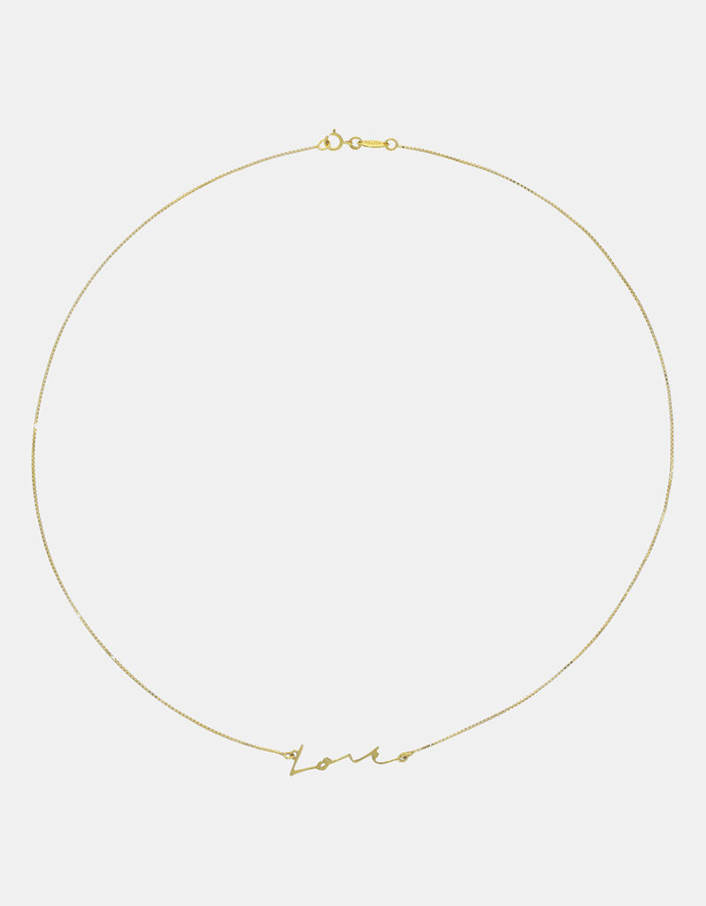 Love necklace, 18K yellow gold