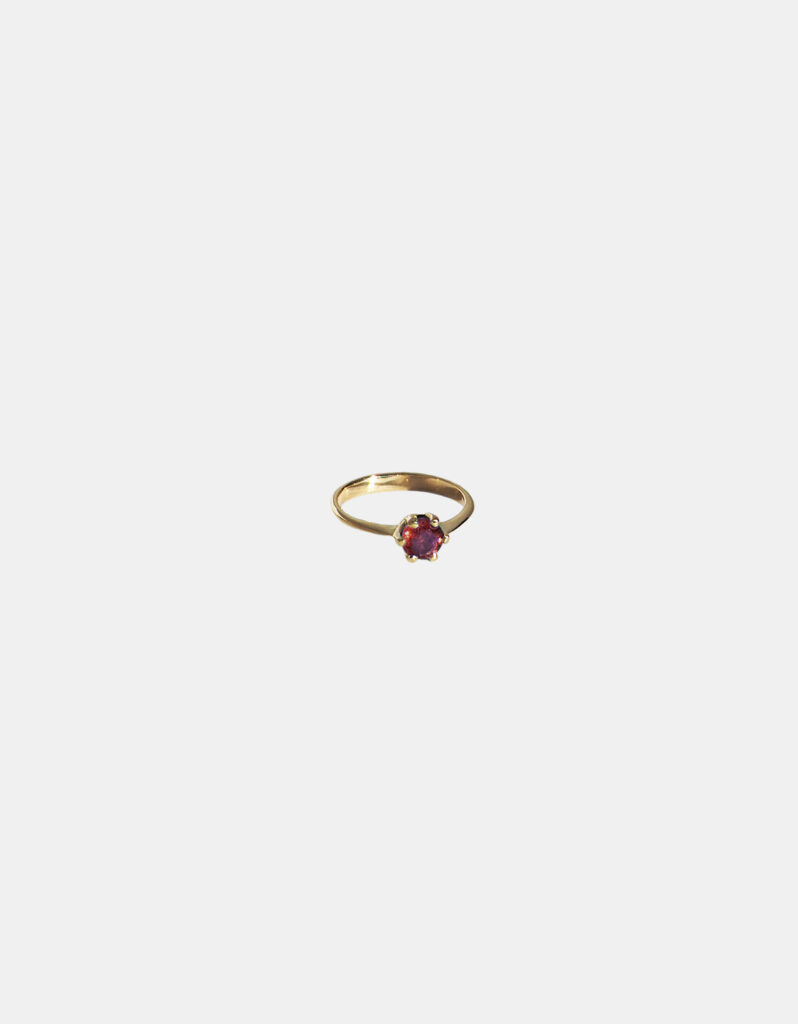 Zawieszka z rubinem, 18K żółte złoto - Little Ring