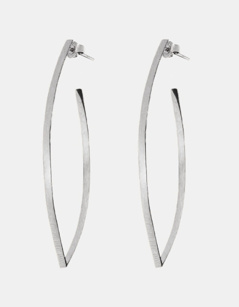 Earrings, 925 Sterling Silver - Lamina