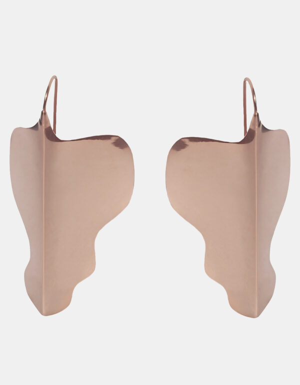 Fallon earrings, 925 silver, gilded with rose gold