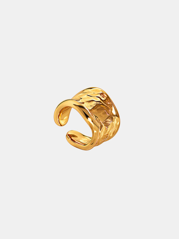 Ear cuff, 925 silver, yellow gold plating - Olimp
