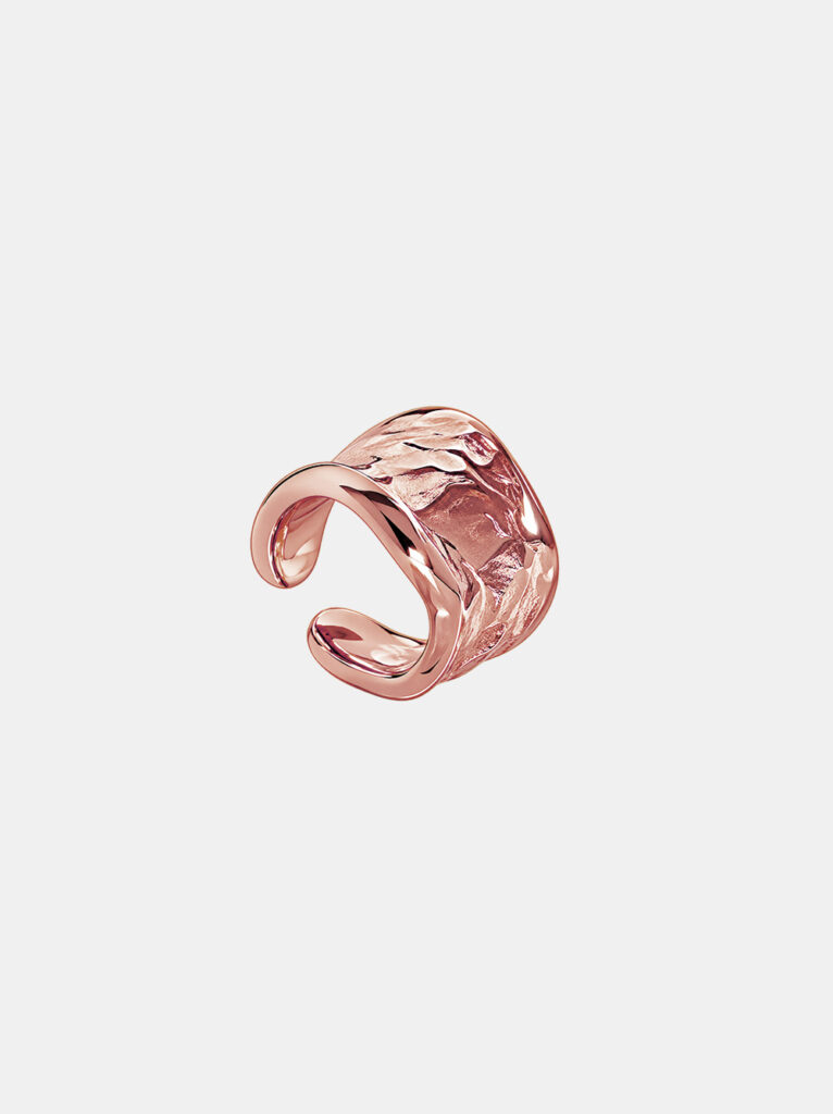 Ear Cuff, 925 Sterling Silver, Rose Gold Plated - Olimp