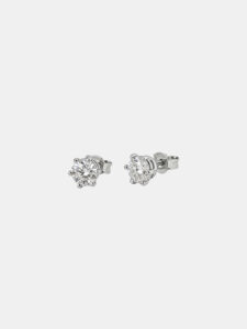 Kolczyki złote, diament lab - Classic Studs