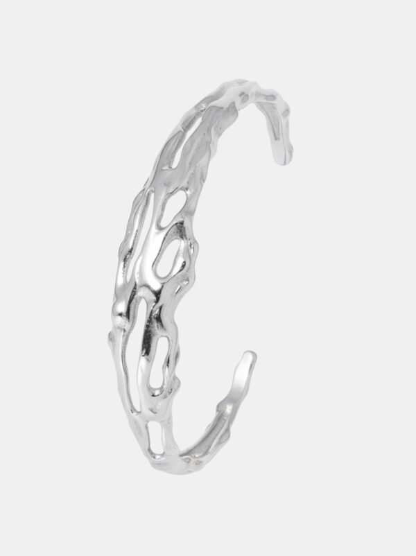Bransoletka srebrna - Fluid