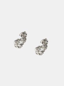 Kolczyki srebrne, topaz - Desire Pear Studs