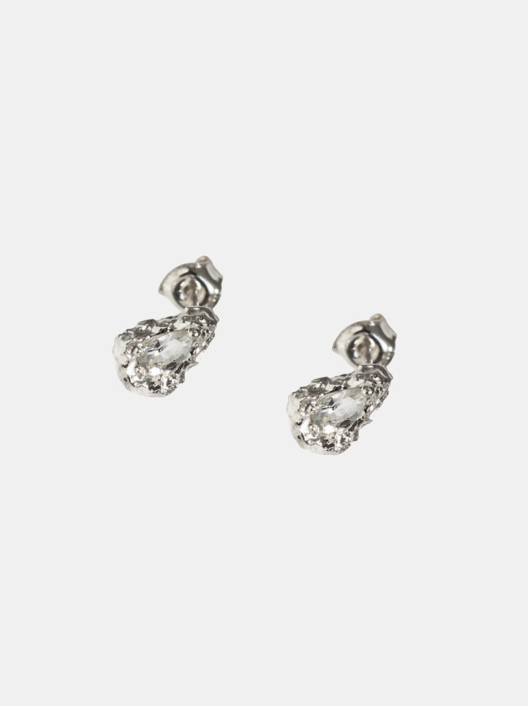 Kolczyki z topazem, srebro 925 - Desire Pear Studs