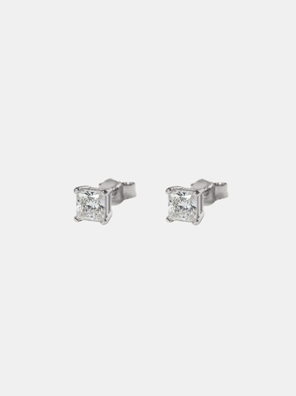Kolczyki złote, diamenty lab - Princess Studs