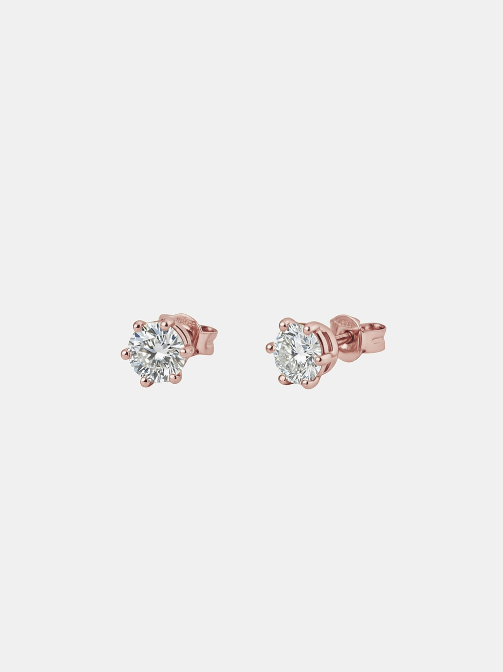 Kolczyki złote, diament lab - Classic Studs